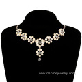 Flower Shape Graduated Pearl Necklace Bracelet Jewellery Set